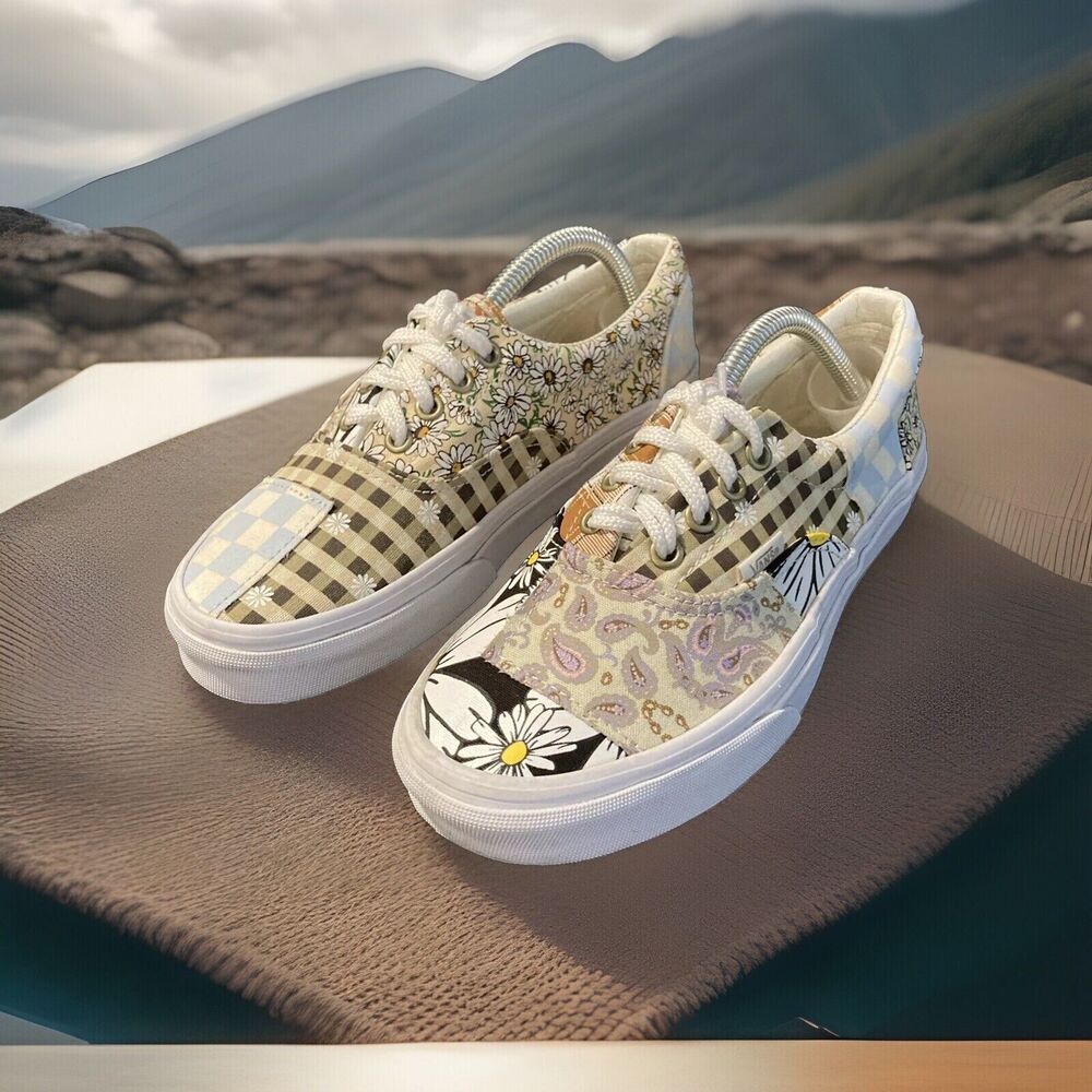 Vans Era Meadow Patchwork 721356 Women Sz 6.5 Men Sz 5 Workout, Running, Or Walk